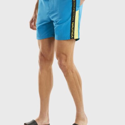 Nautica Competition Pewter 6" Swim Shorts